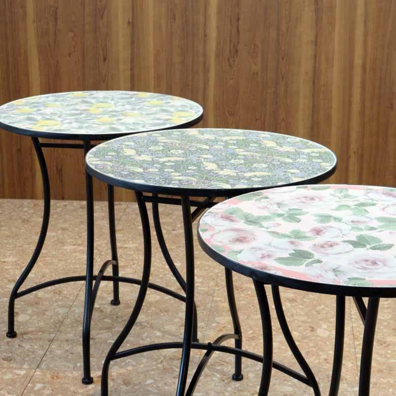 ガーデンテーブルセット アイアン いちご泥棒 3点セット 楽天市場